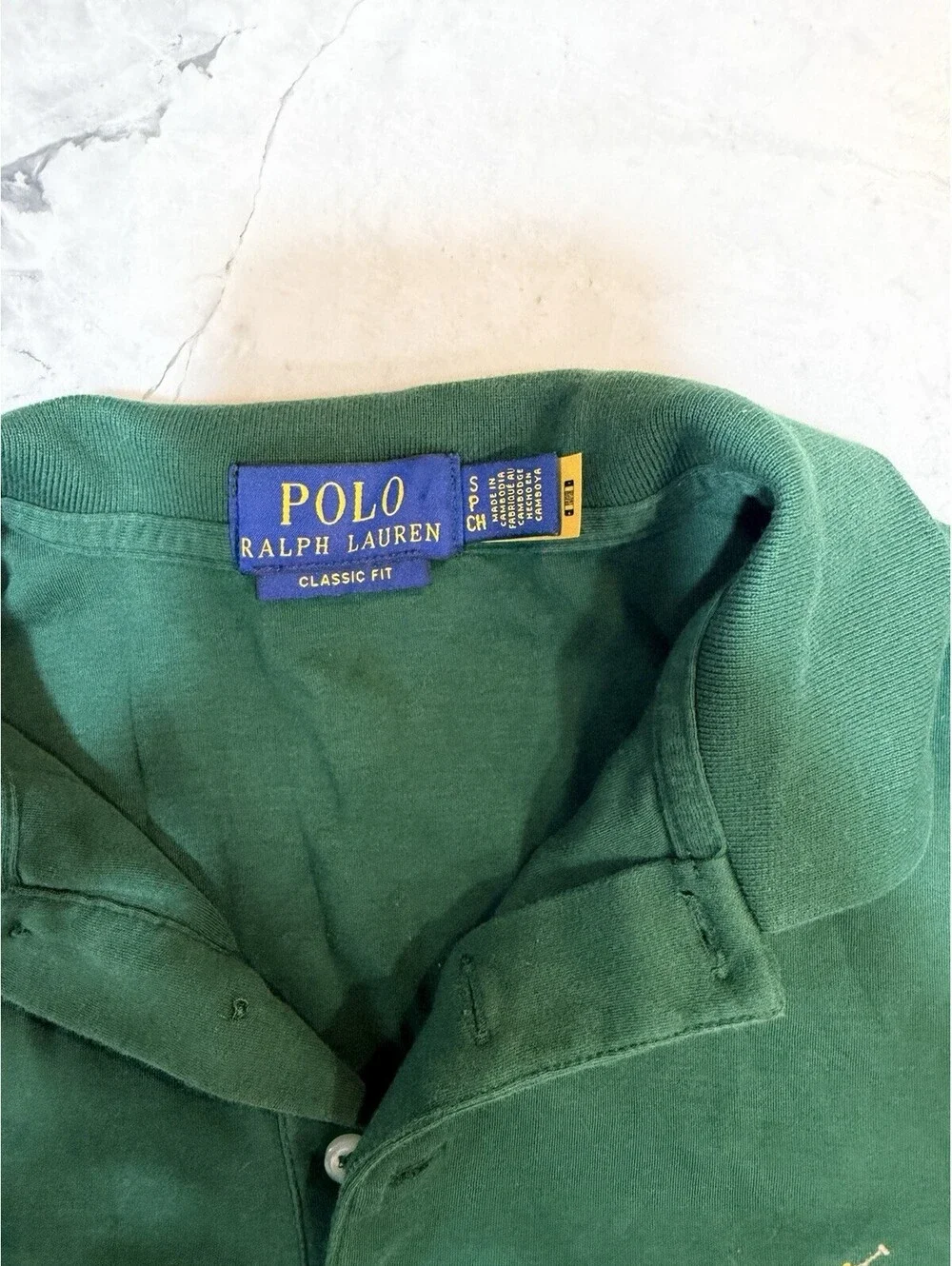 Polo Ralph Lauren Mens Polo Shirt Lot 2 Big Pony Colorblock Classic Fit Green